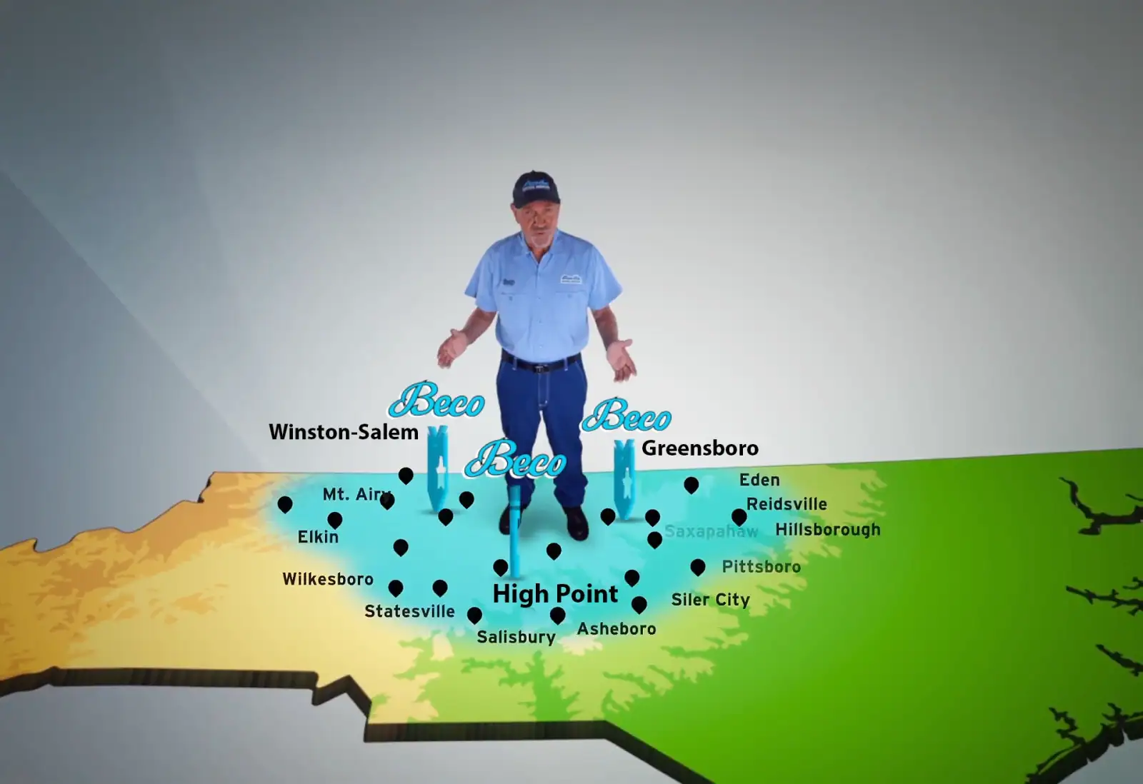 Beco service area map