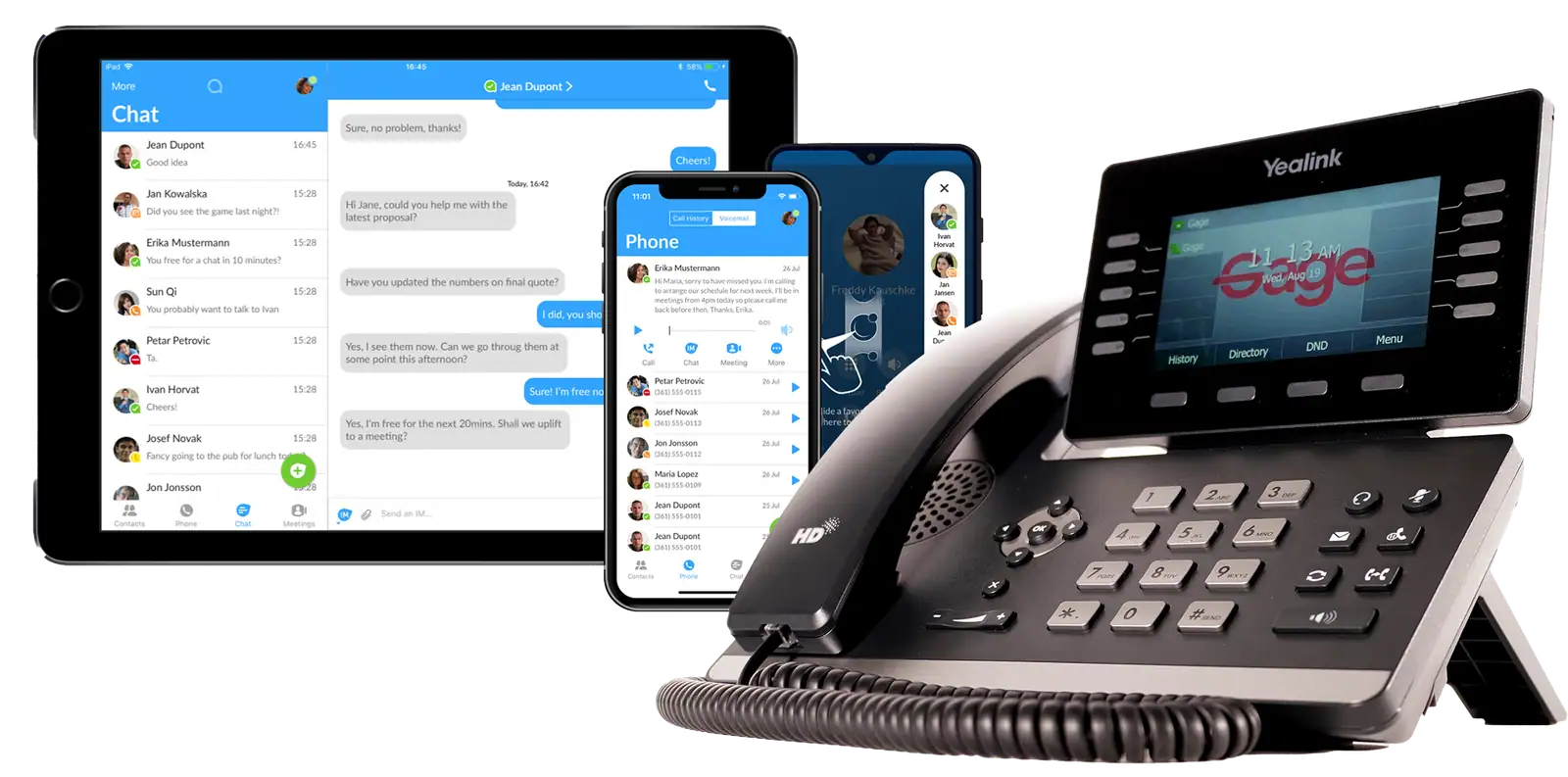 Gage Cloud Voice on multiple devices