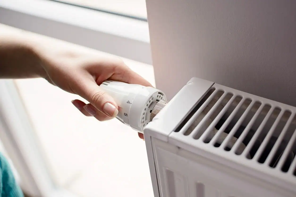 HVAC technician at work